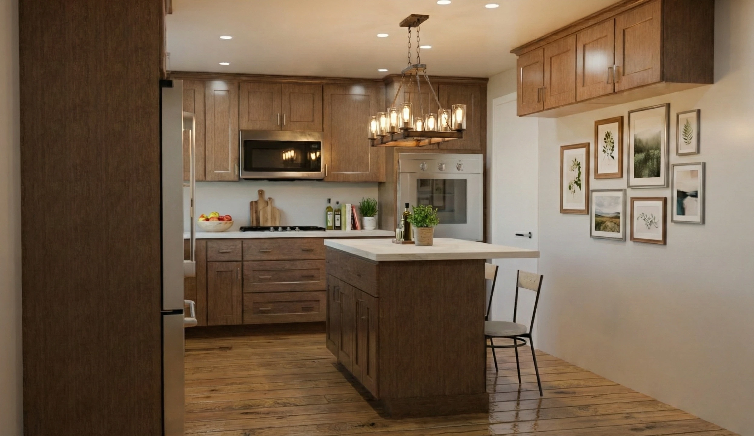 Refined kitchen countertop upgrades with clean surfaces and finish details