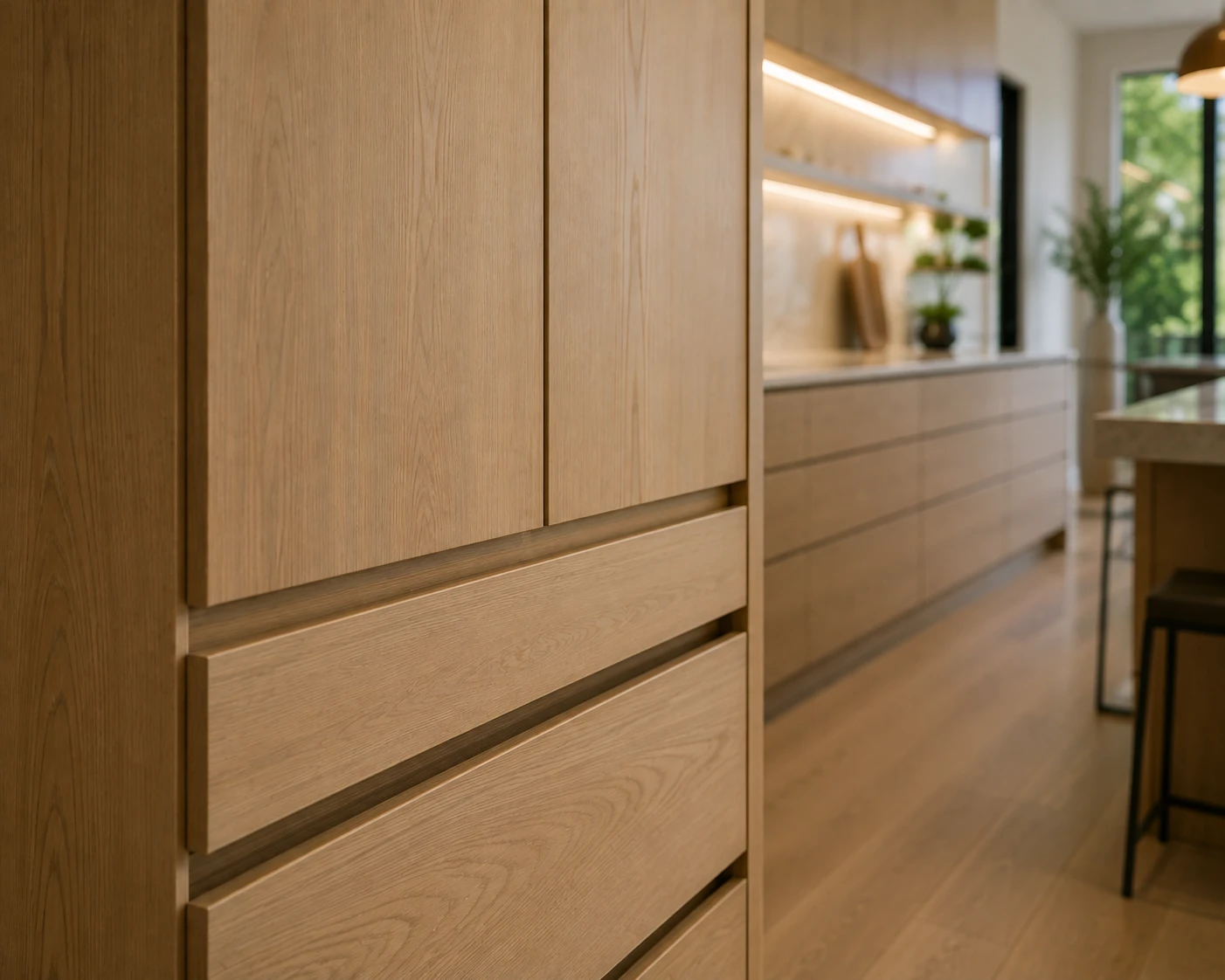 Custom cabinets and storage
