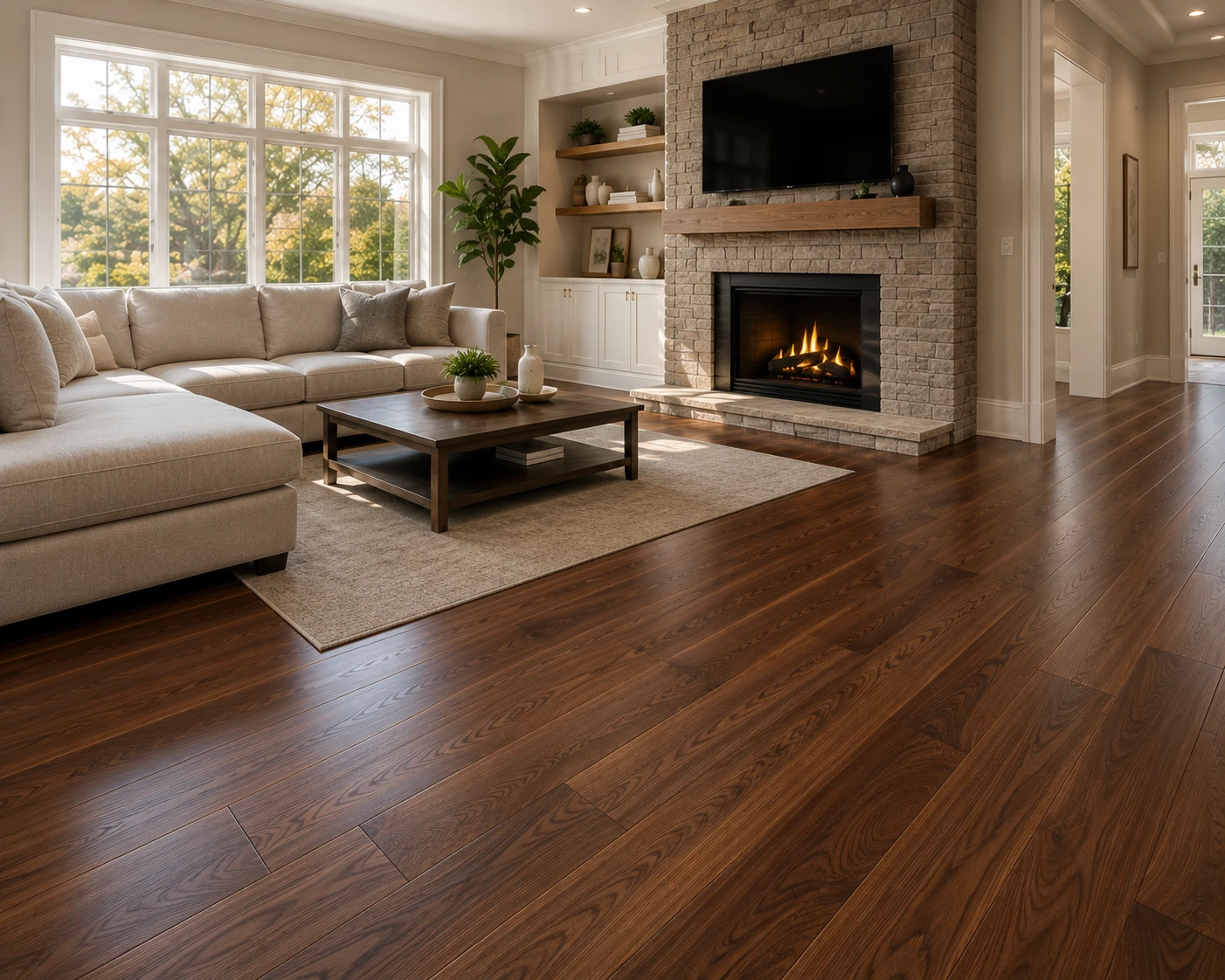 Residential flooring installation