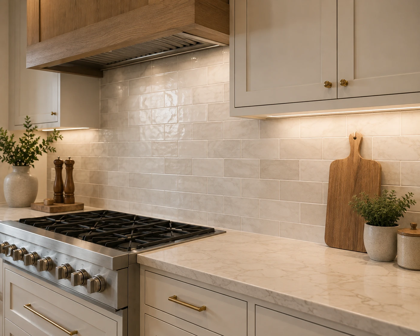Tile and backsplash detail